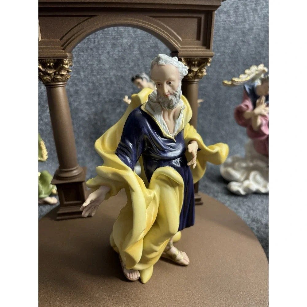 Vintage 1982 Franklin Mint The Vatican Nativity Set Large Set Christmas